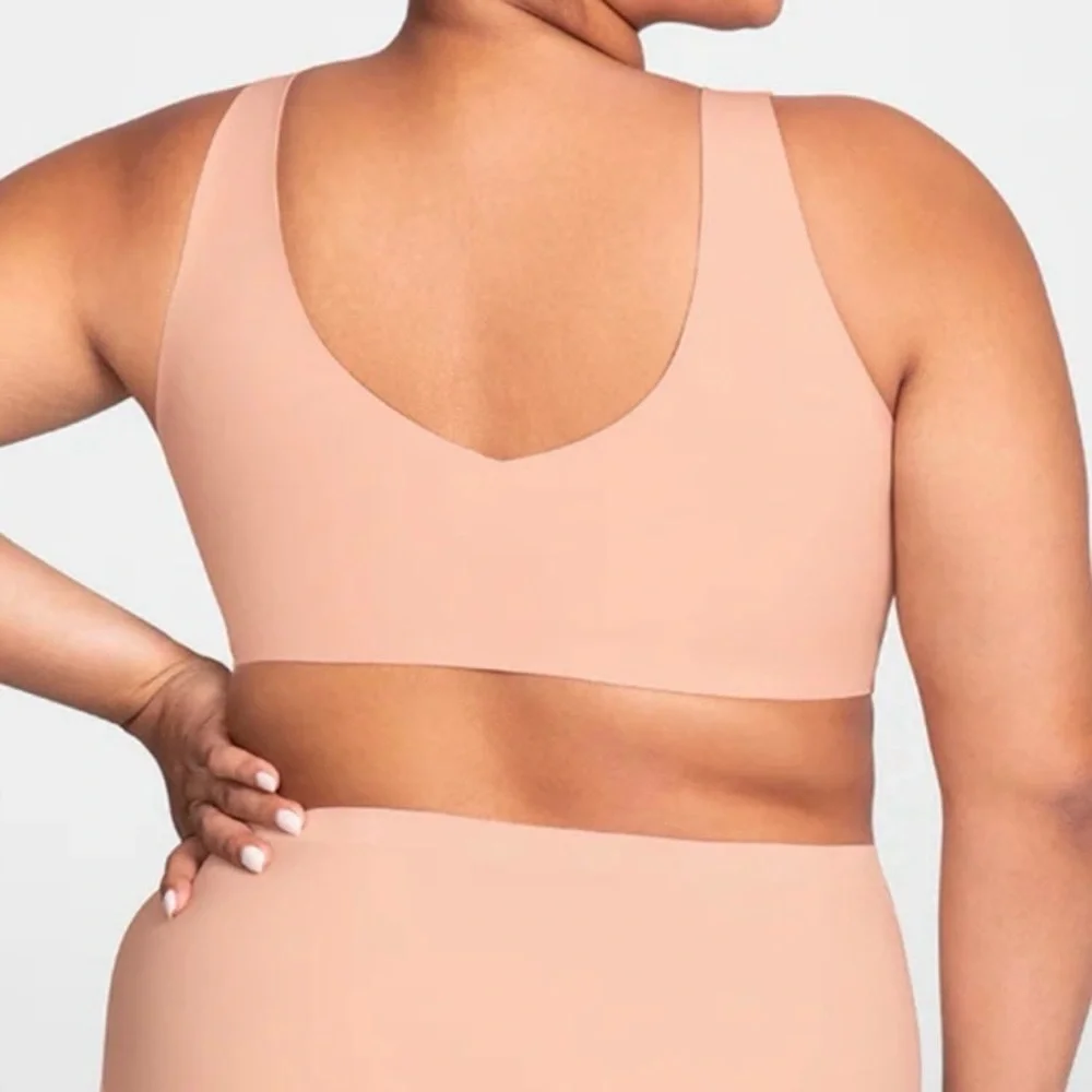 Honeylove V-Neck Rose Tan Bra‎ Plus Size 2X